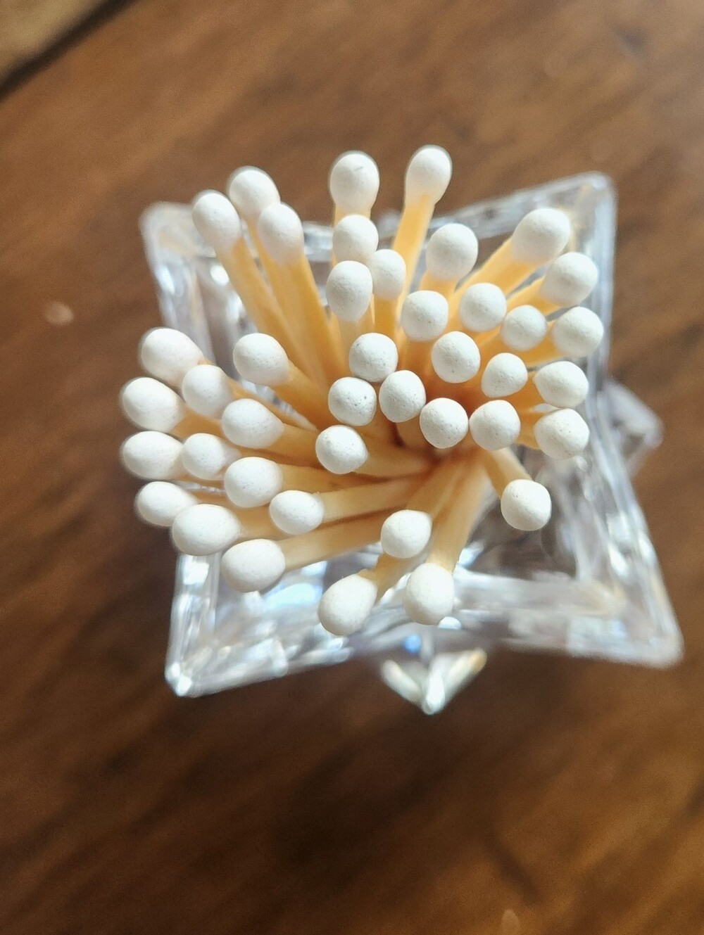 Coastal Decor Aqua Glass Candle Upcycled Vintage Matchstick Holder In Basket - Picture 3 of 5